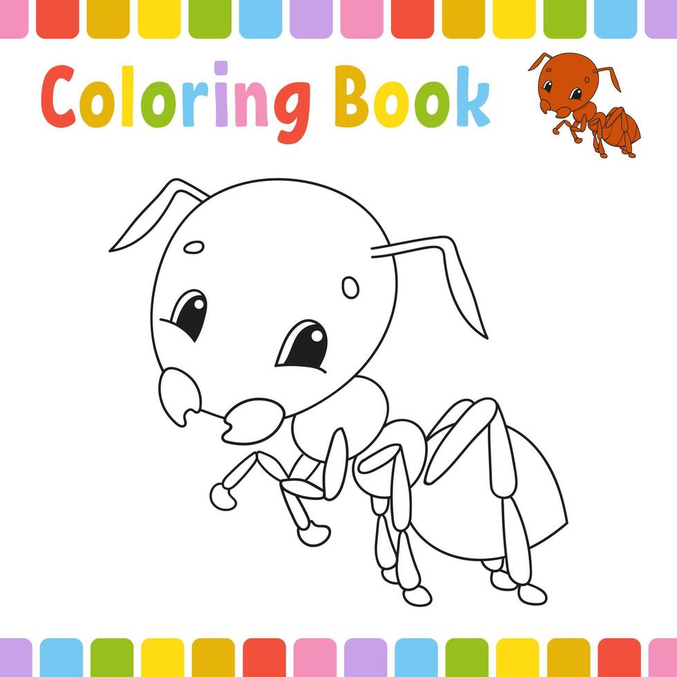 kleurboekpagina's voor kinderen. schattige cartoon vectorillustratie. vector