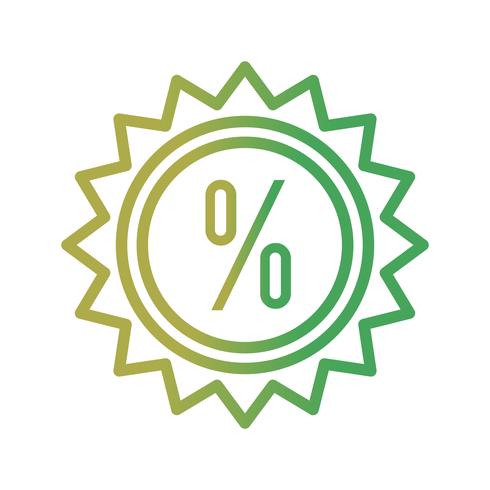 Vector korting pictogram