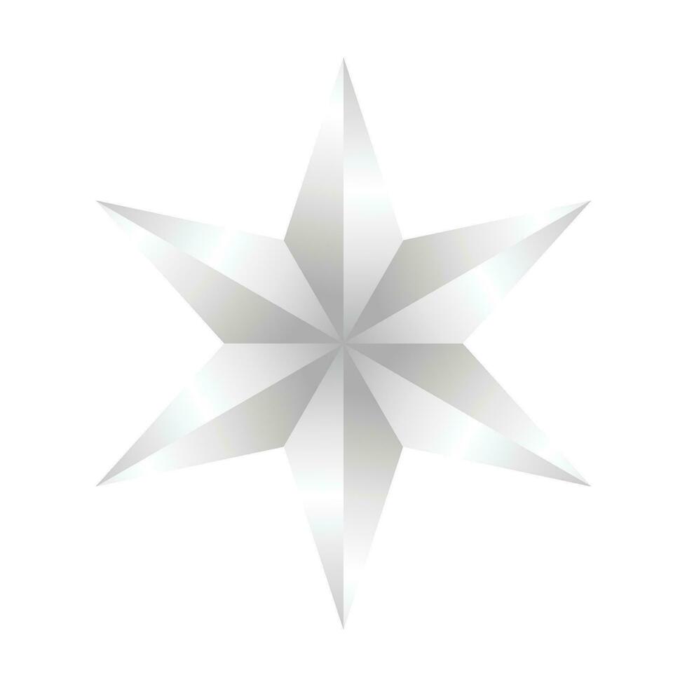 vector decoratief splinter ster Aan wit achtergrond