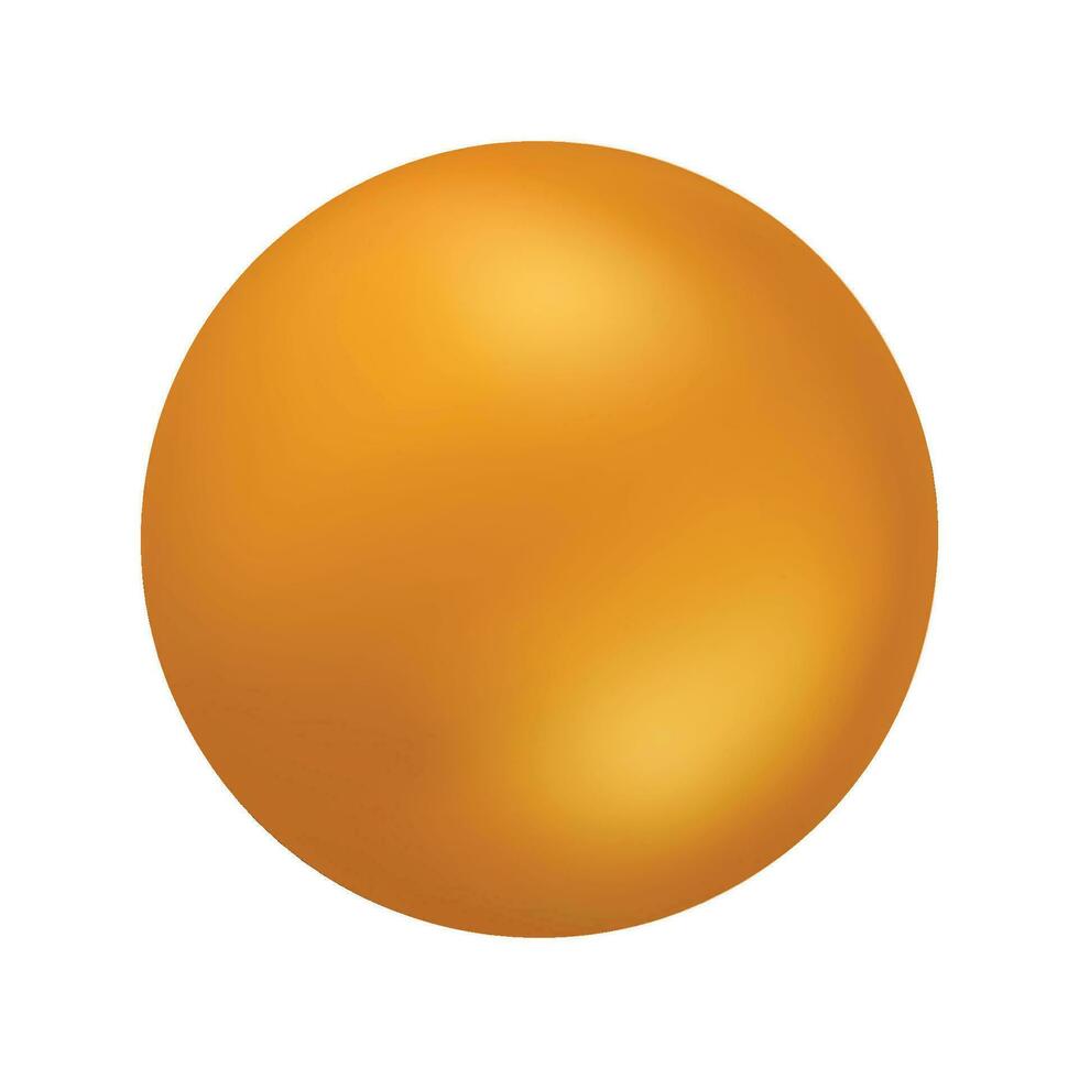vector goud bollen geïsoleerd Aan wit achtergrond