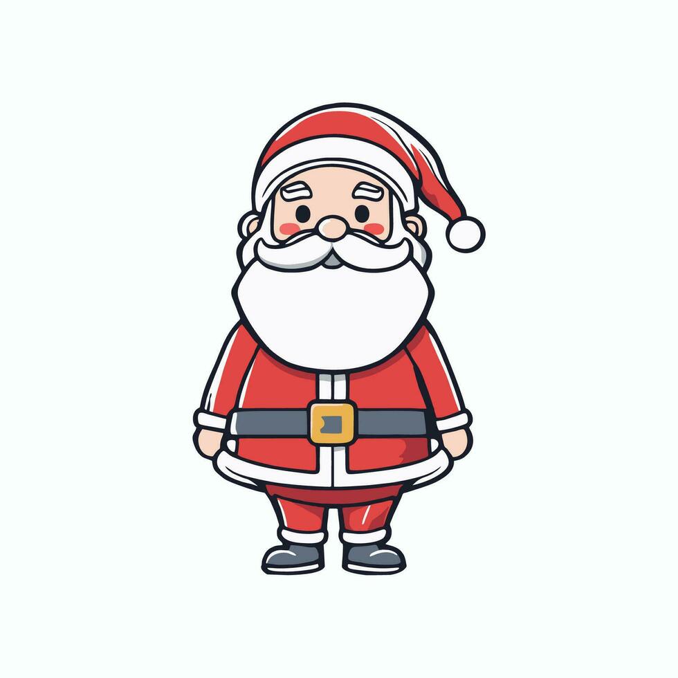 illustratie van de kerstman claus, Kerstmis vector