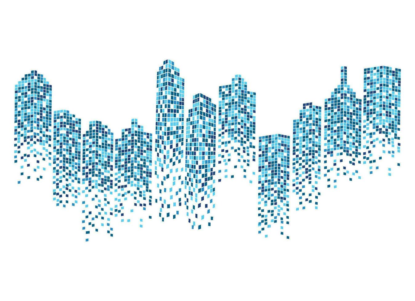 moderne skyline van de stad vector