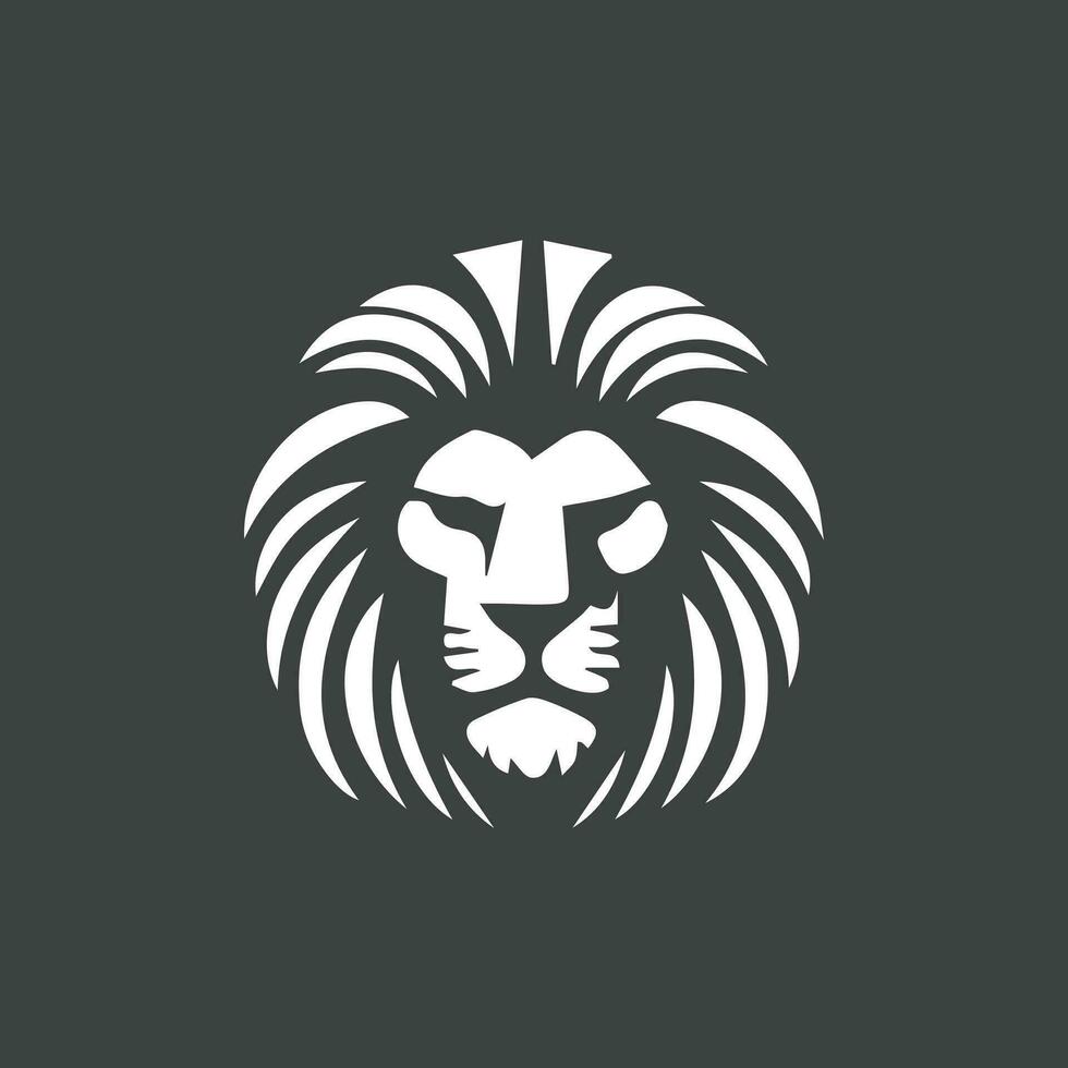 leeuwenkop logo vector sjabloon illustratie ontwerp