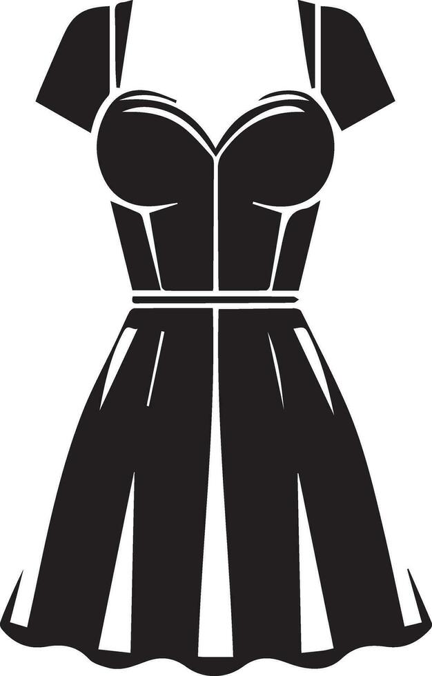 vrouw jurk vector silhouet, vrouw jurk icoon vector 15