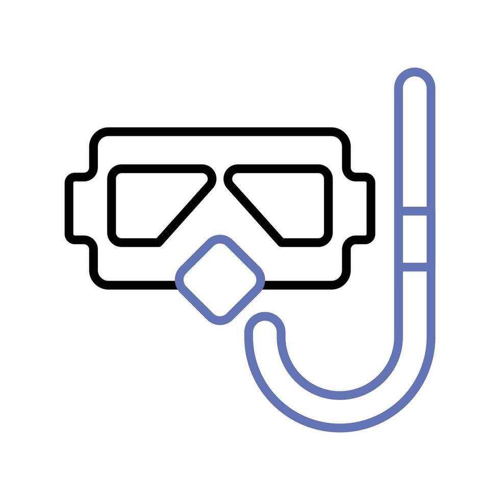 prachtig ontwerp vector van snorkelen masker in modern stijl, gemakkelijk naar gebruik icoon