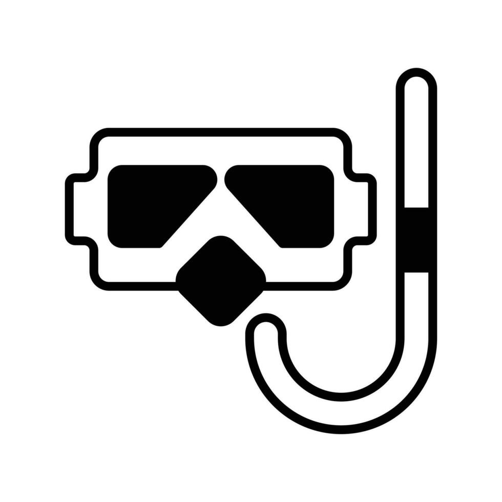 prachtig ontwerp vector van snorkelen masker in modern stijl, gemakkelijk naar gebruik icoon