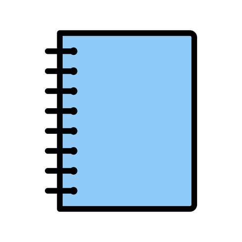 Vector spiraal Notebook-pictogram