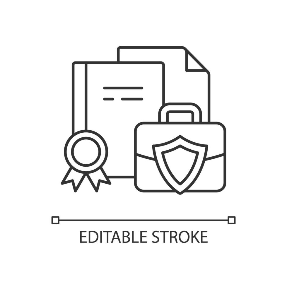 zakelijke informatie lineaire pictogram vector