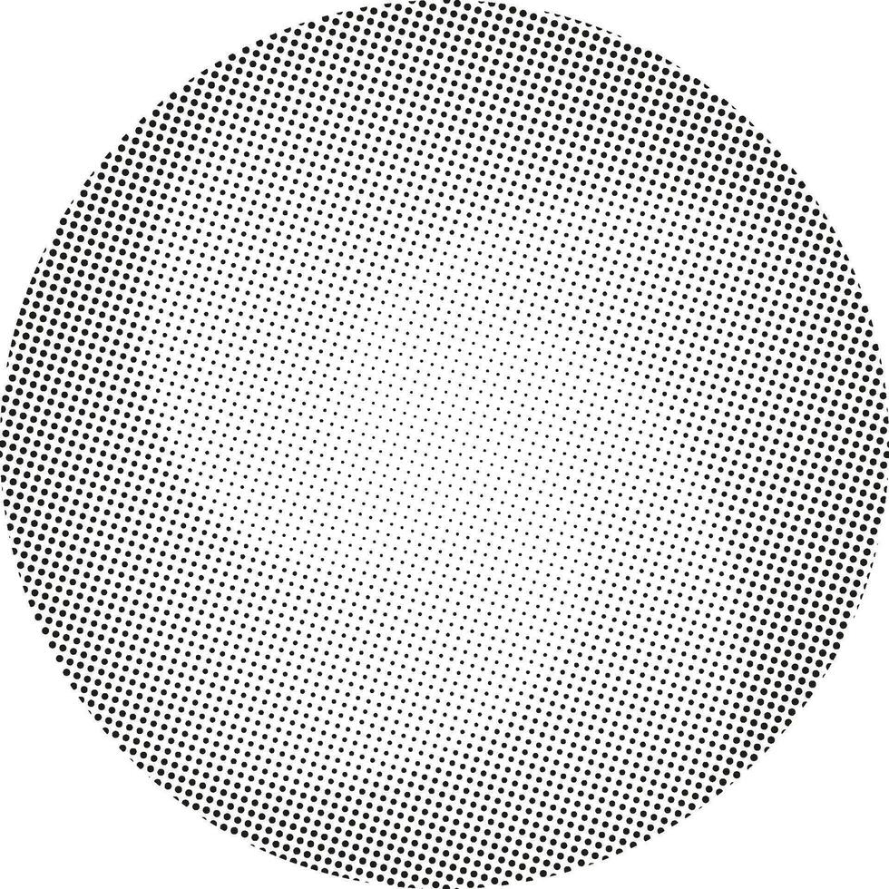 halftone punt patroon in een cirkel, abstract dots punt achtergrond stippel halftone achtergrond bal cirkel logo icoon dots gebied stippel vector