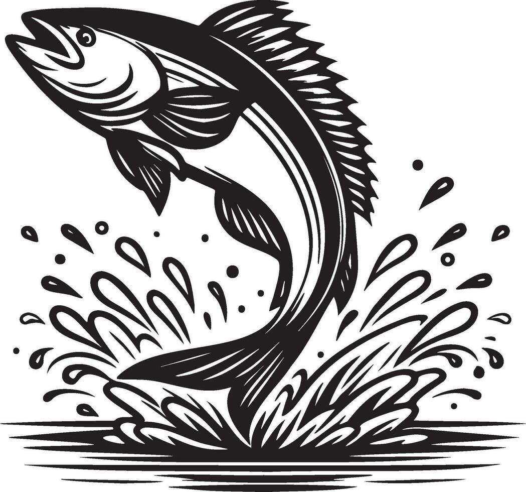 tonijn vis illustratie. vector
