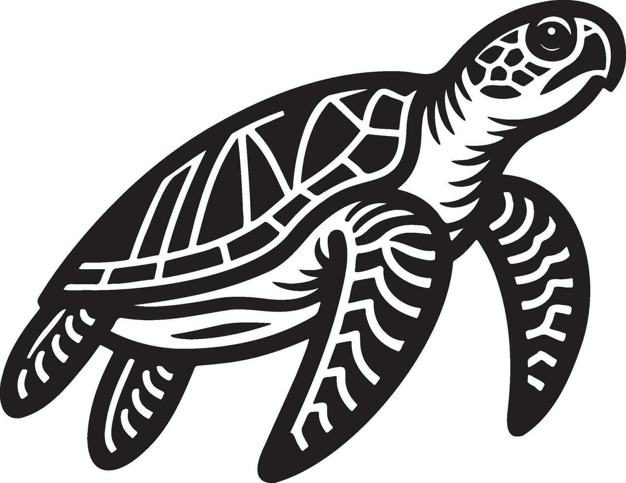 zee schildpad illustratie. vector