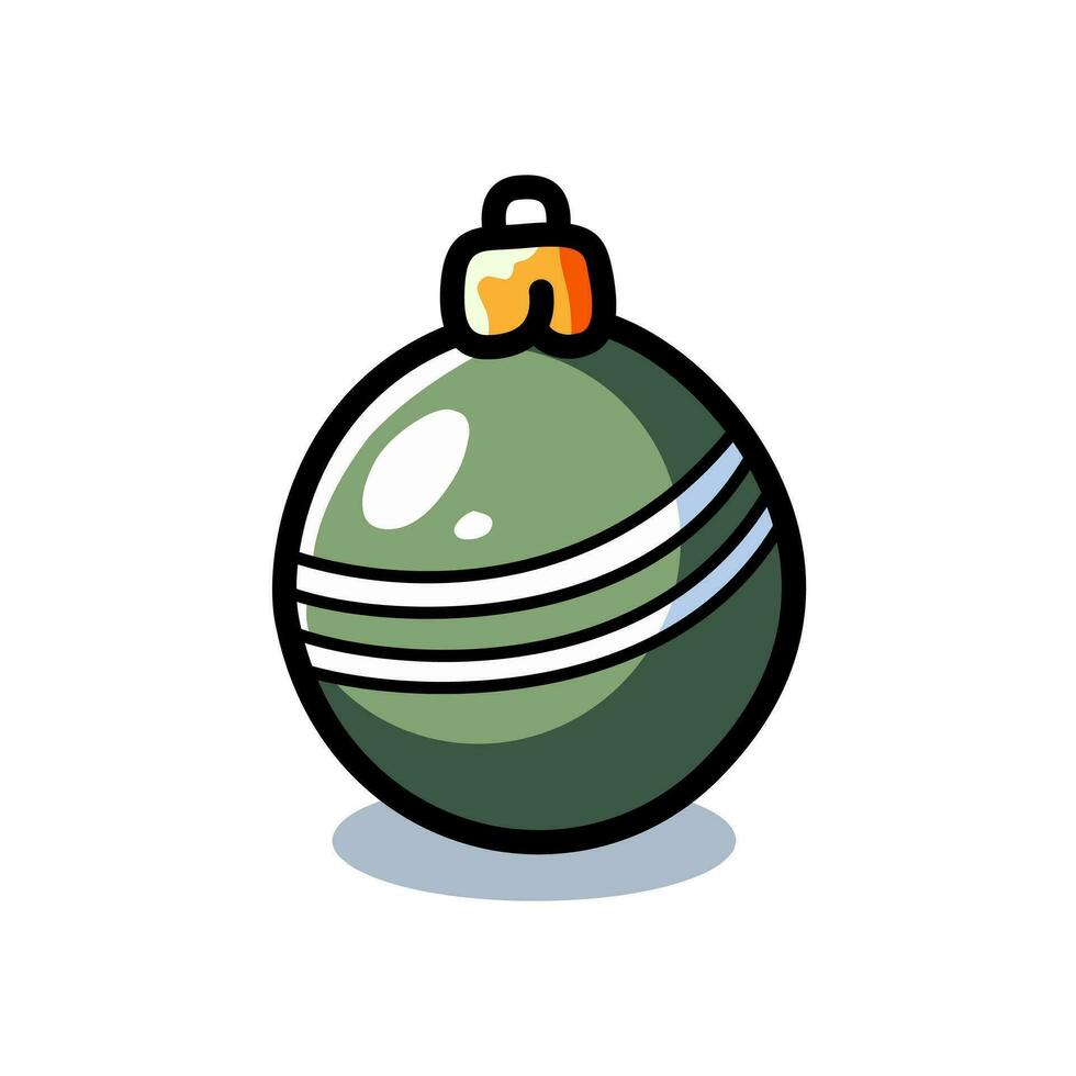 Kerstmis bal ornament geïsoleerd Aan een wit achtergrond vector