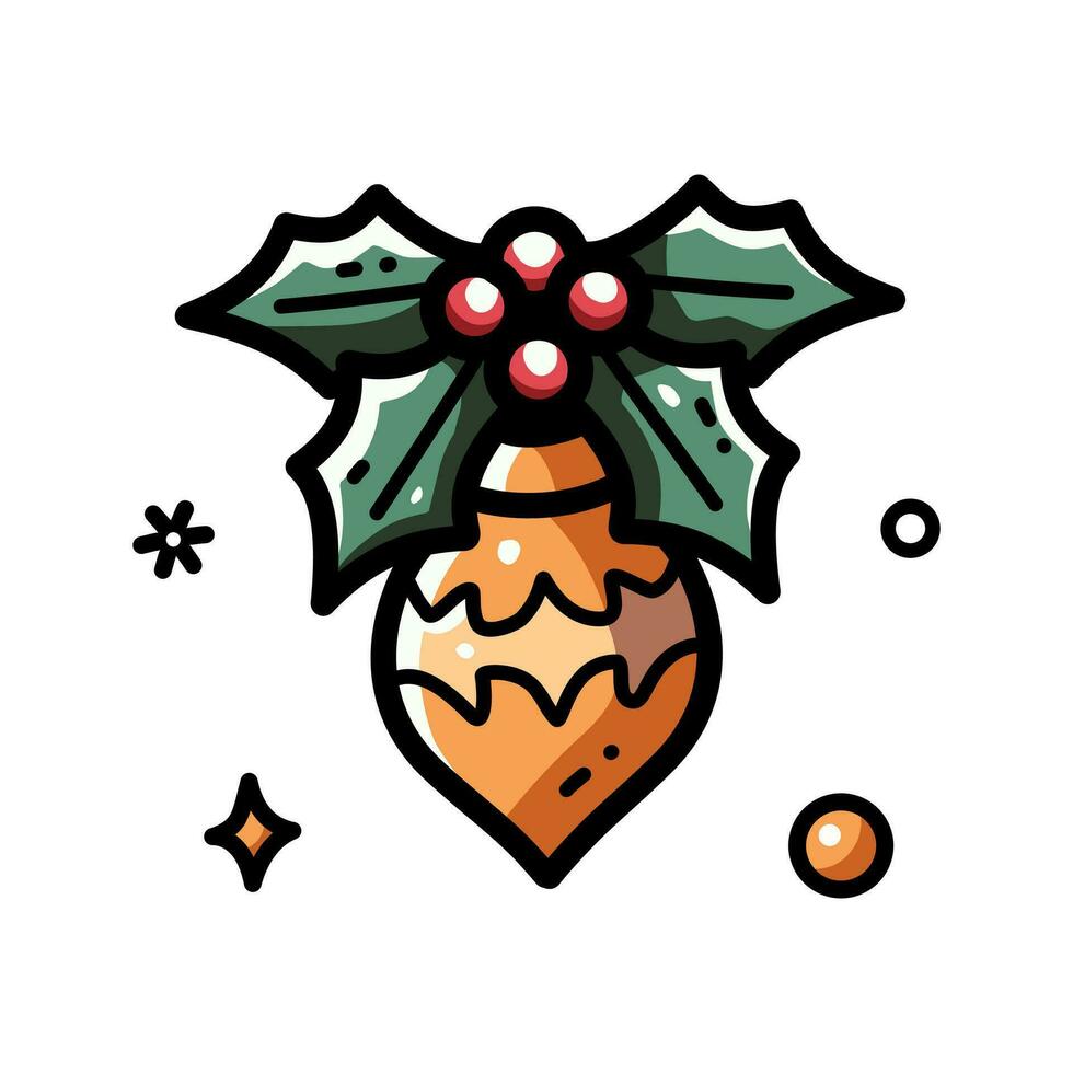 Kerstmis bal ornament geïsoleerd Aan een wit achtergrond vector