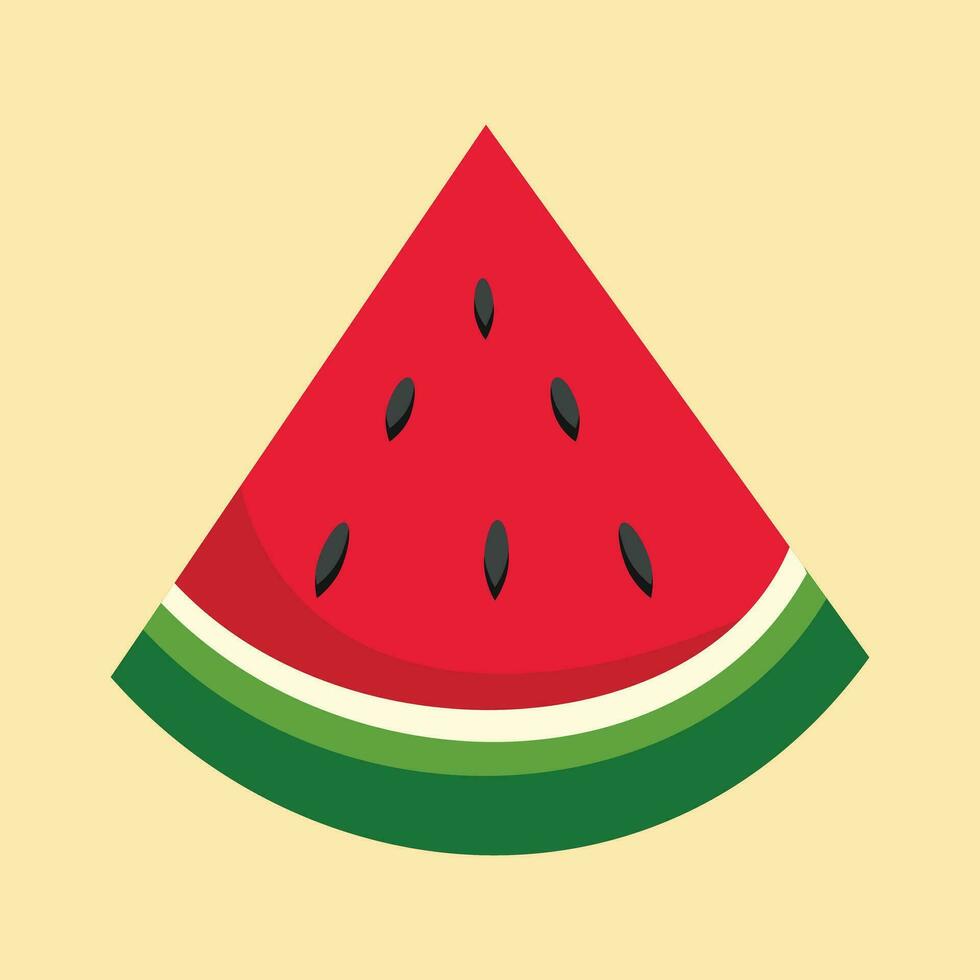 watermeloen Palestina symbool voor vredig land . groente, wit, rood, zwart. vers watermeloen fruit vector