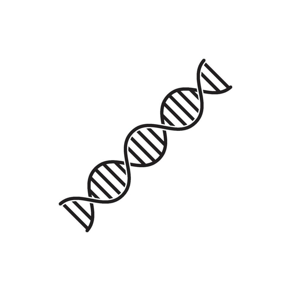 dna pictogram vector