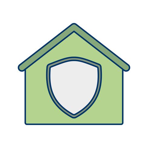 Beschermd huis Vector Icon