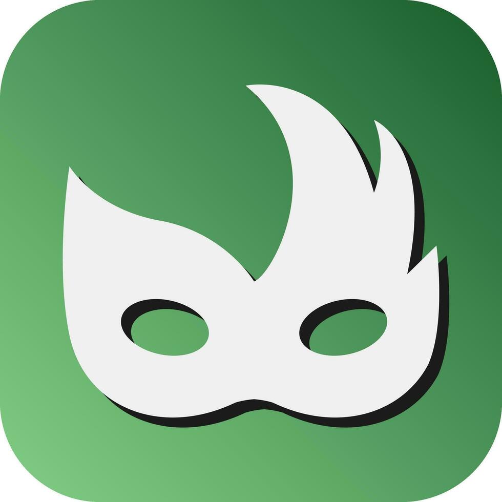 carnaval masker vector glyph helling achtergrond icoon voor persoonlijk en reclame gebruiken.