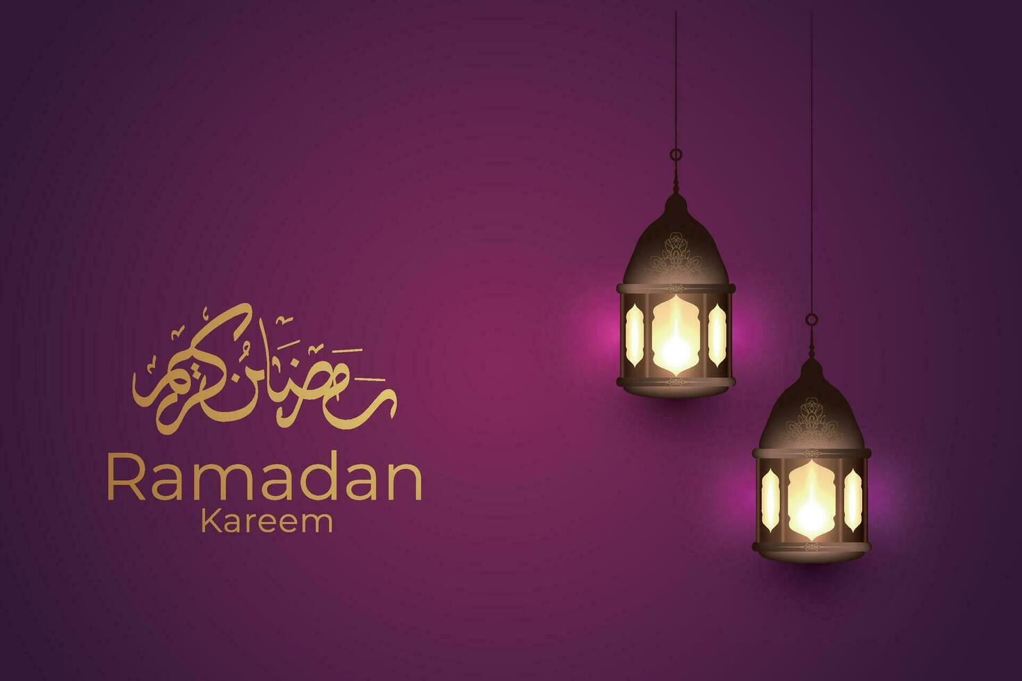 Ramadhan en eid mubarak achtergrond, maan sterren decoratief elementen vector