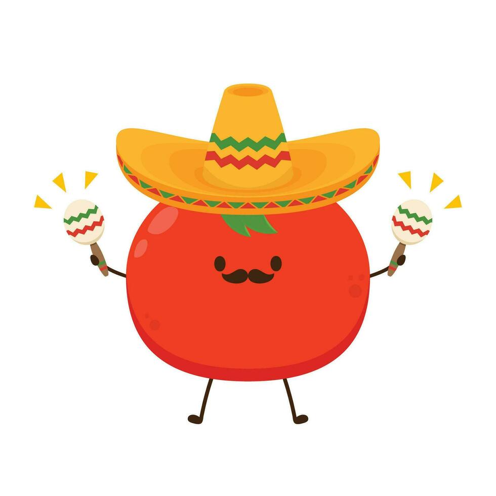schattig tomaat karakter ontwerp. gelukkig groente vector illustratie. tekenfilm tomaat vlak ontwerp voor kinderen boeken.