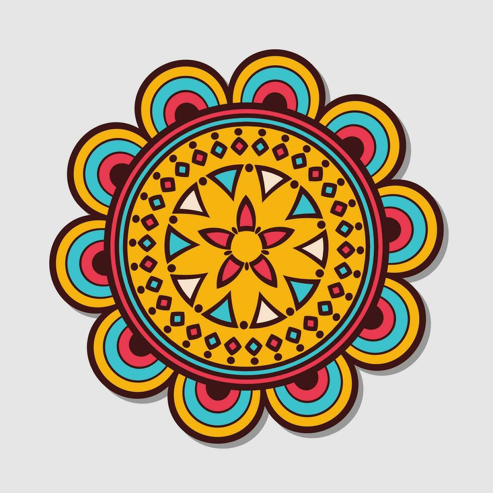 kleurrijk mandala vector