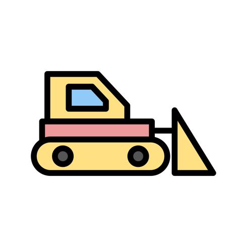 bulldozer vector pictogram