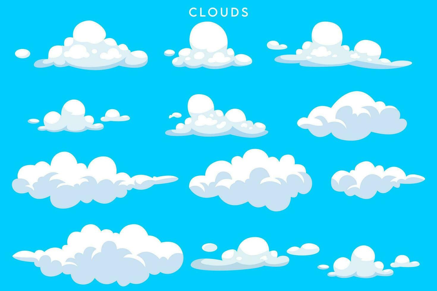 naadloos patroon met wolken, naadloos achtergrond met wolken vector