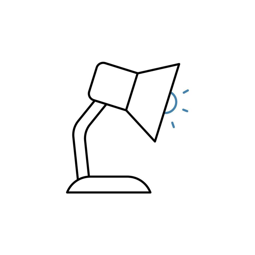 werk lamp concept lijn icoon. gemakkelijk element illustratie. werk lamp concept schets symbool ontwerp. vector