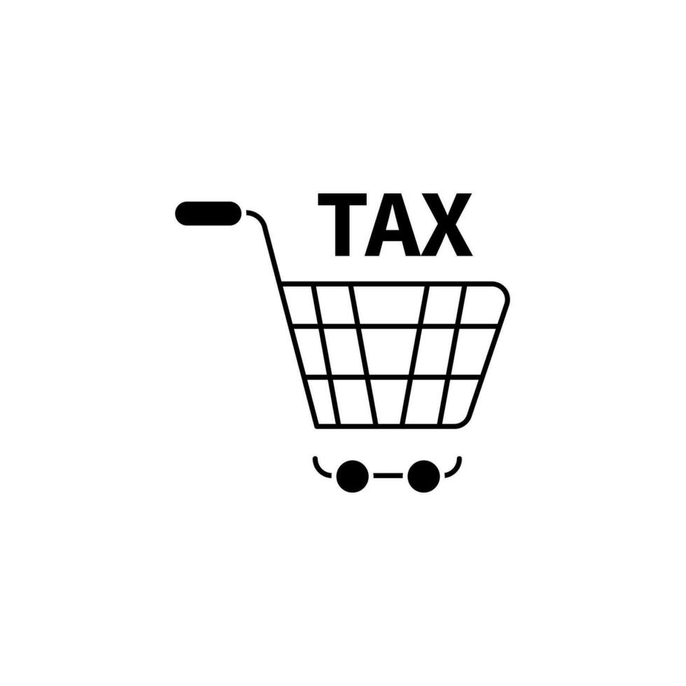 verkoop belasting concept lijn icoon. gemakkelijk element illustratie. verkoop belasting concept schets symbool ontwerp. vector