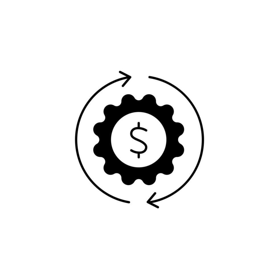 belasting terugbetaling concept lijn icoon. gemakkelijk element illustratie. belasting terugbetaling concept schets symbool ontwerp. vector