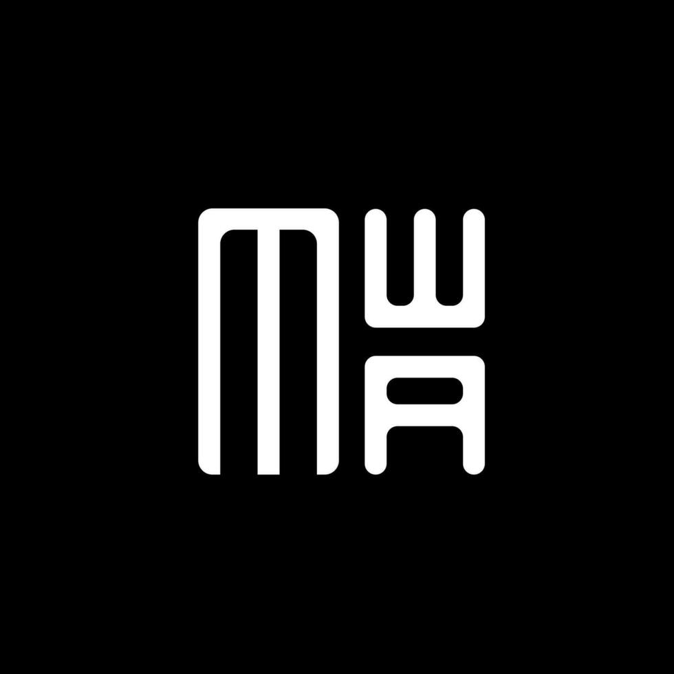 mwa brief logo vector ontwerp, mwa gemakkelijk en modern logo. mwa luxueus alfabet ontwerp