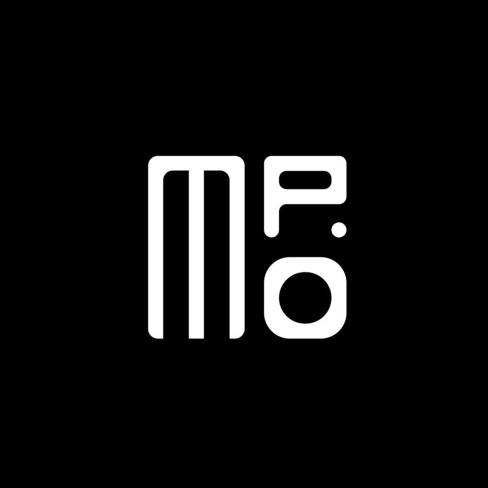 mpo brief logo vector ontwerp, mpo gemakkelijk en modern logo. mpo luxueus alfabet ontwerp