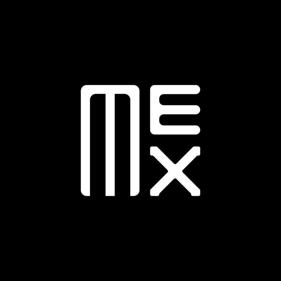 Mex brief logo vector ontwerp, Mex gemakkelijk en modern logo. Mex luxueus alfabet ontwerp