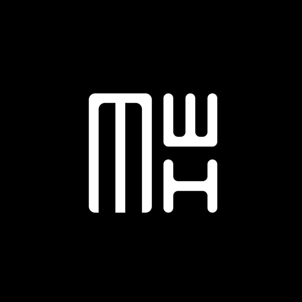 mwh brief logo vector ontwerp, mwh gemakkelijk en modern logo. mwh luxueus alfabet ontwerp