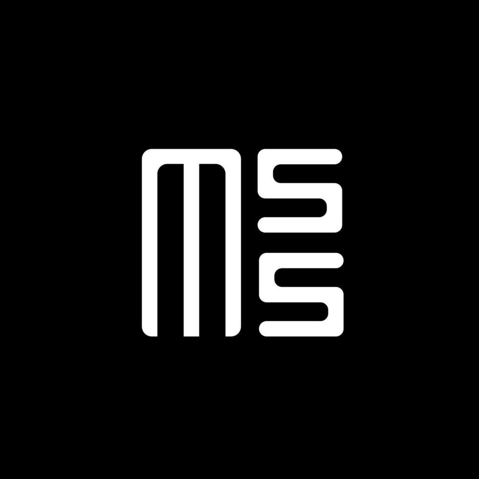 mss brief logo vector ontwerp, mss gemakkelijk en modern logo. mss luxueus alfabet ontwerp