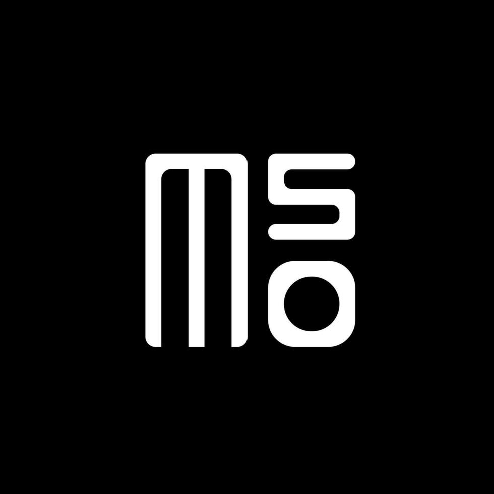 mso brief logo vector ontwerp, mso gemakkelijk en modern logo. mso luxueus alfabet ontwerp