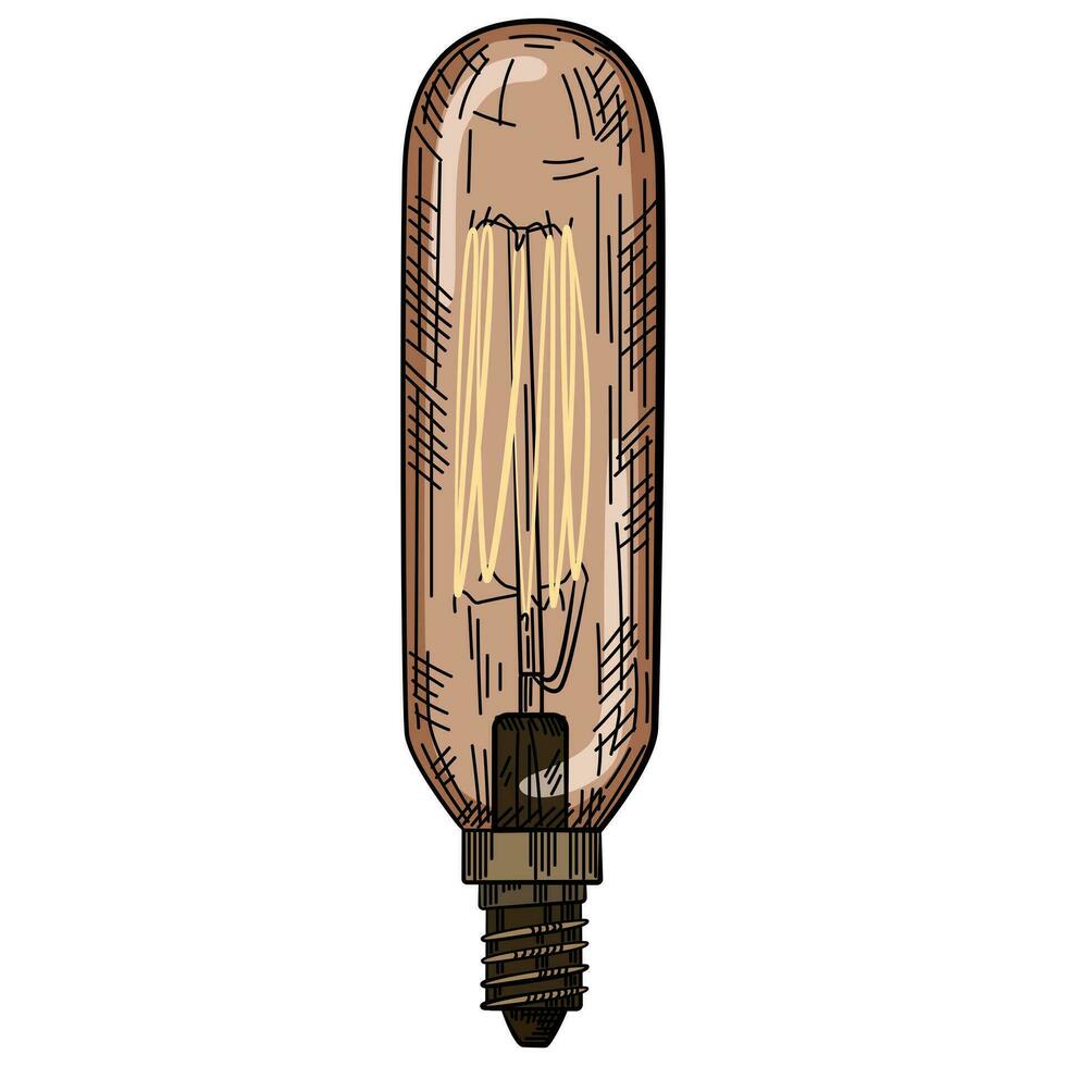 creatief hand getekend licht lamp illustratie vector