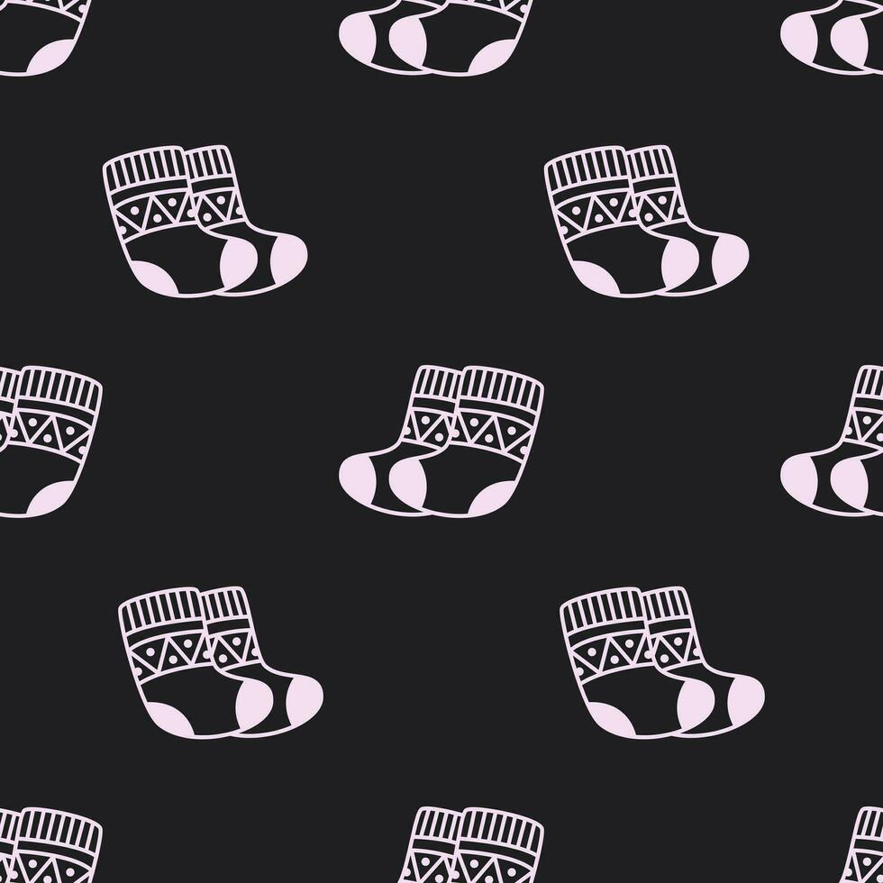 naadloos patroon met sokken vector