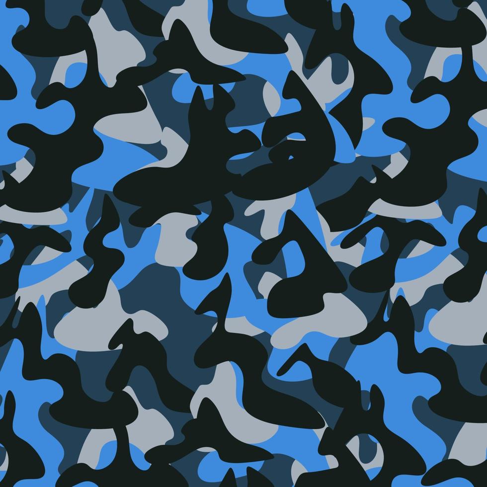 militaire camouflage naadloze structuurpatroon. abstract leger en jacht maskerend ornament. vector