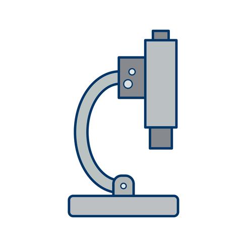 Vector microscoop pictogram