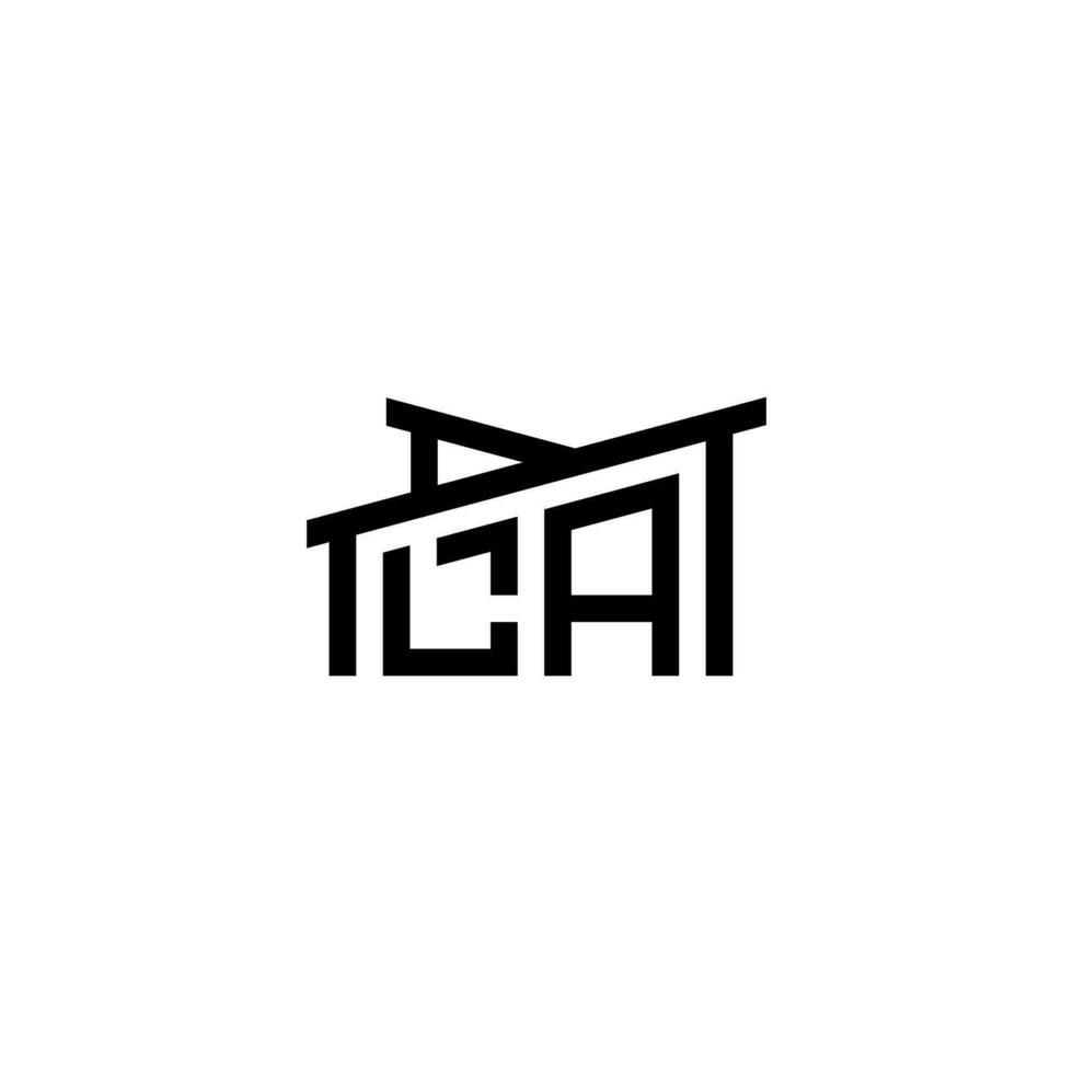 la eerste brief in echt landgoed logo concept vector