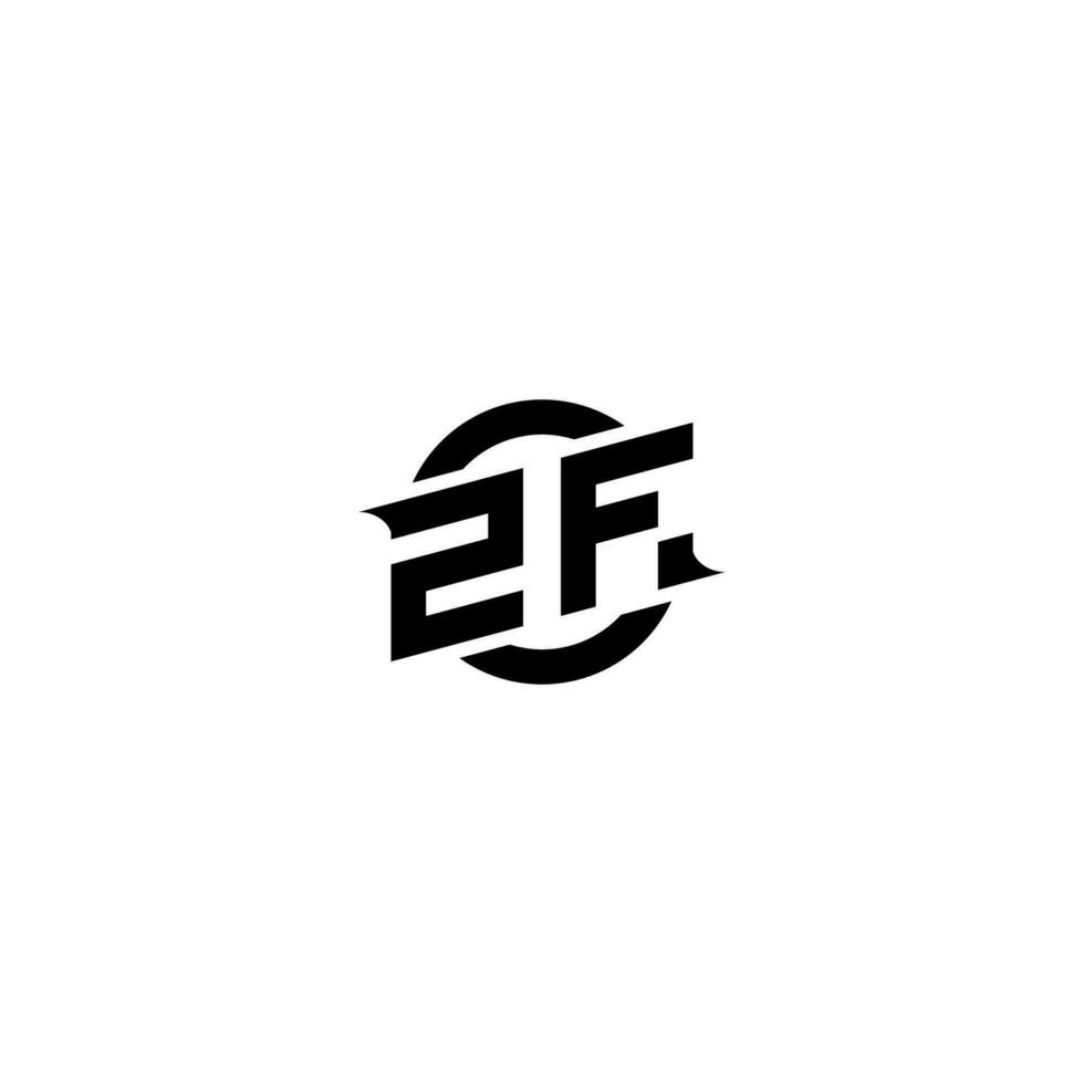 zf premie esport logo ontwerp initialen vector