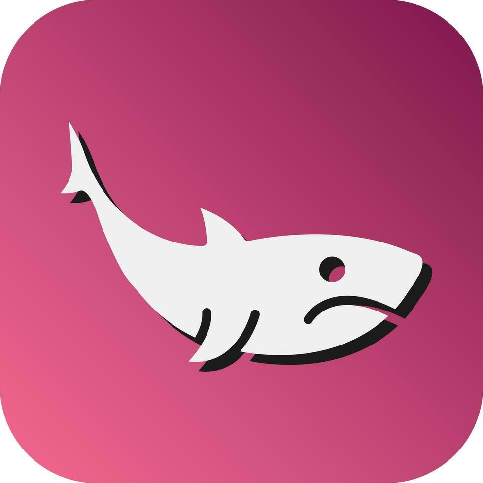 haai vector glyph helling achtergrond icoon voor persoonlijk en reclame gebruiken.