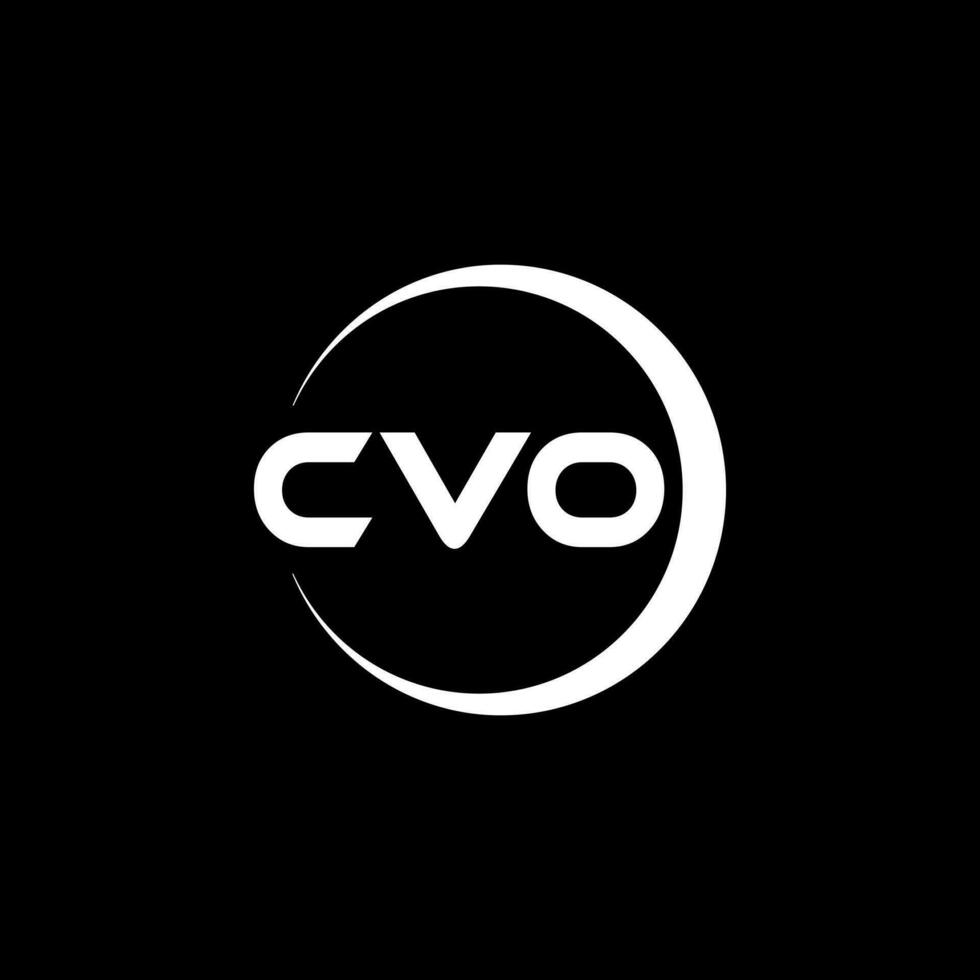 cvo brief logo ontwerp, inspiratie voor een uniek identiteit. modern elegantie en creatief ontwerp. watermerk uw succes met de opvallend deze logo. vector