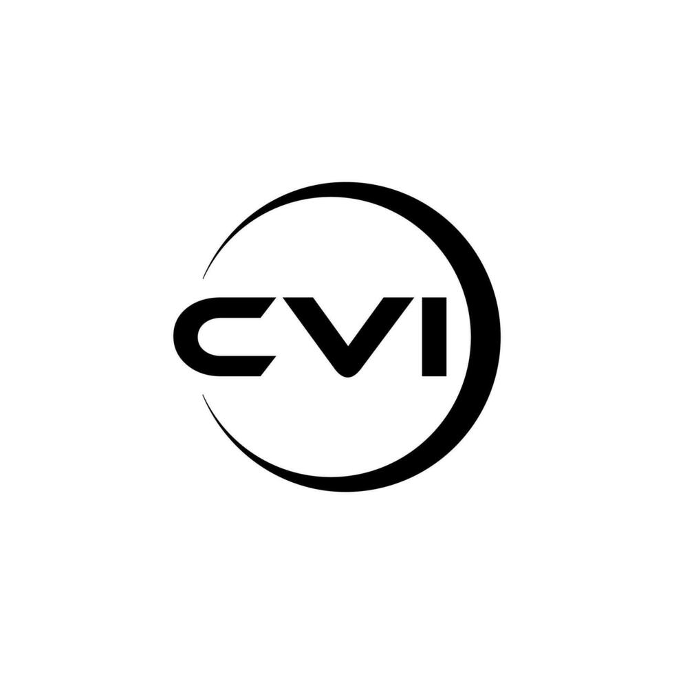 cvi brief logo ontwerp, inspiratie voor een uniek identiteit. modern elegantie en creatief ontwerp. watermerk uw succes met de opvallend deze logo. vector