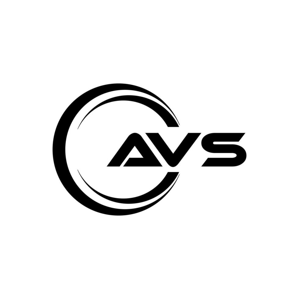 avs brief logo ontwerp, inspiratie voor een uniek identiteit. modern elegantie en creatief ontwerp. watermerk uw succes met de opvallend deze logo. vector