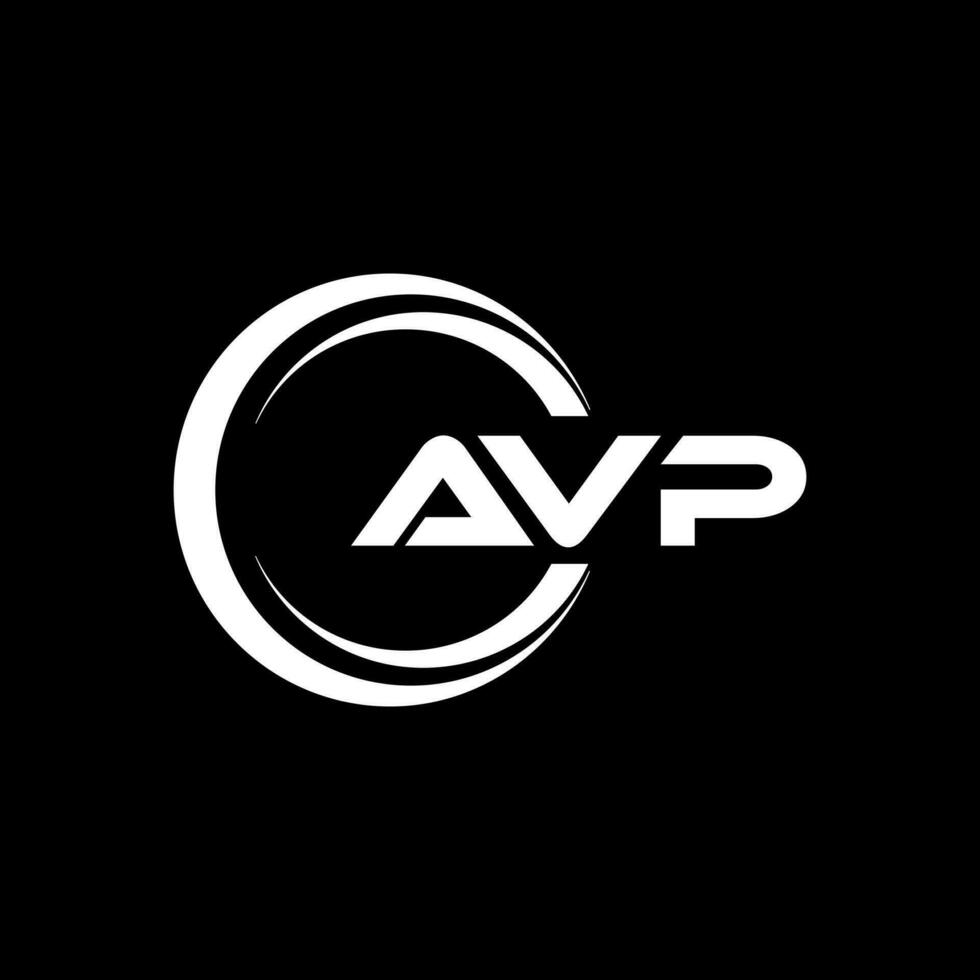 avp brief logo ontwerp, inspiratie voor een uniek identiteit. modern elegantie en creatief ontwerp. watermerk uw succes met de opvallend deze logo. vector