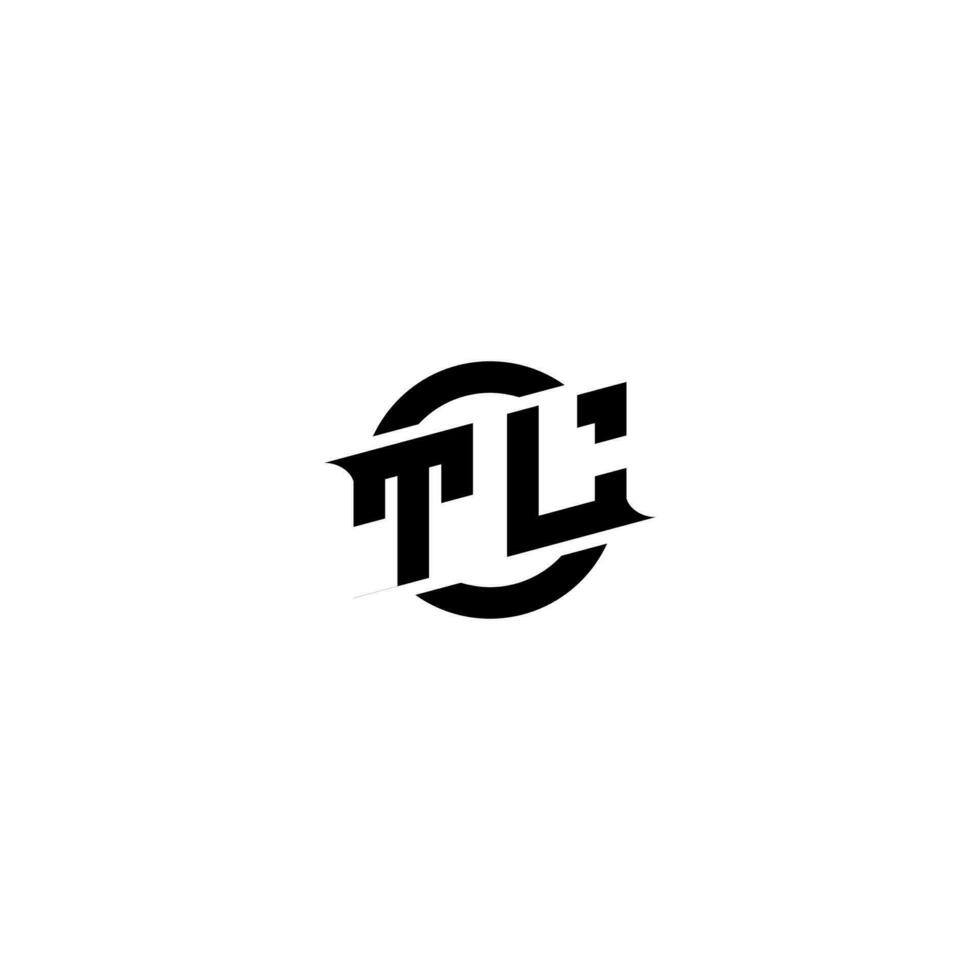 tl premie esport logo ontwerp initialen vector