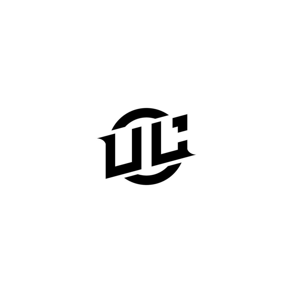 ul premie esport logo ontwerp initialen vector