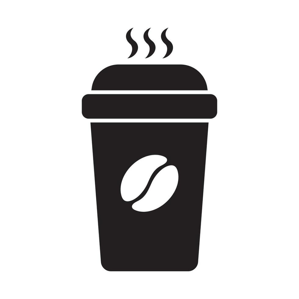 heet koffie kop vector icoon. papier koffie kop icoon geïsoleerd Aan wit achtergrond.