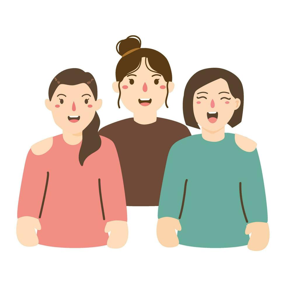 hand- getrokken Internationale vrouwen dag illustratie vector